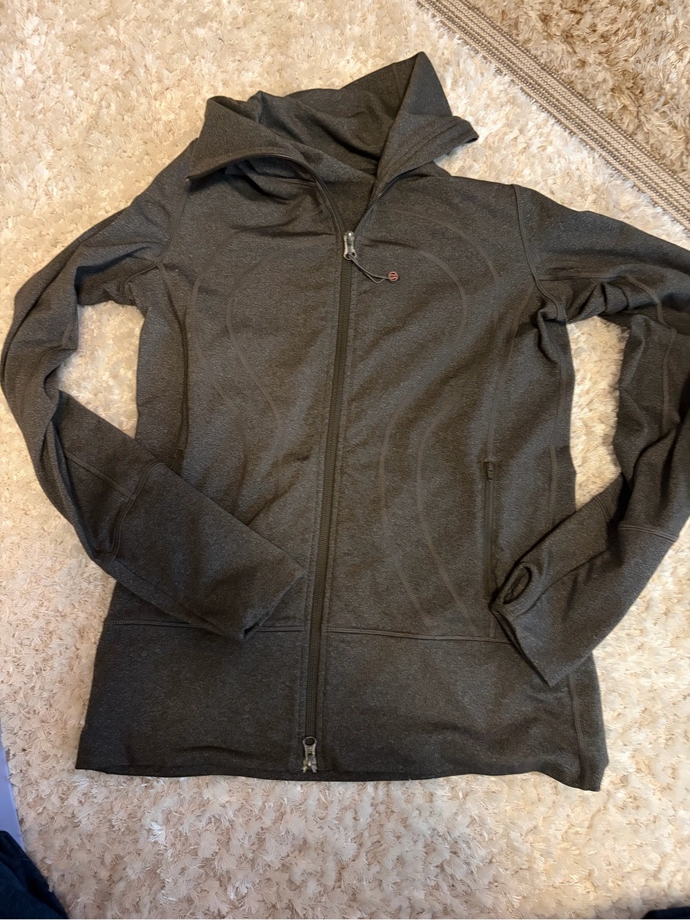 lululemon athletica Dark Gray Hooded Full-Zip Utility Jacket